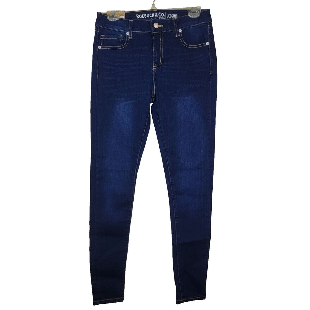 NWT Roebuck & Co Skinniest Mid-rise Jeggings Women's Size 8 Average Dark Wash